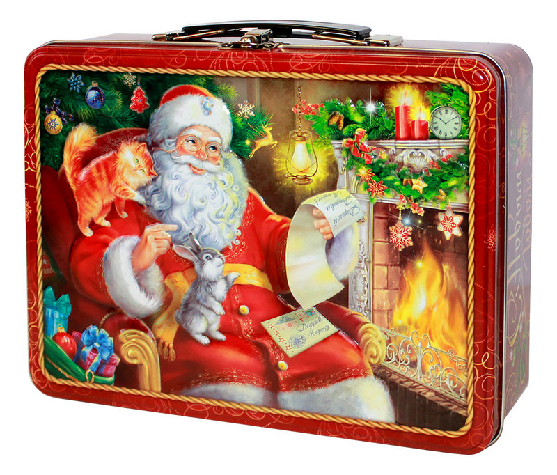 сладкий новогодний подарок Чемодан Зимний вечер